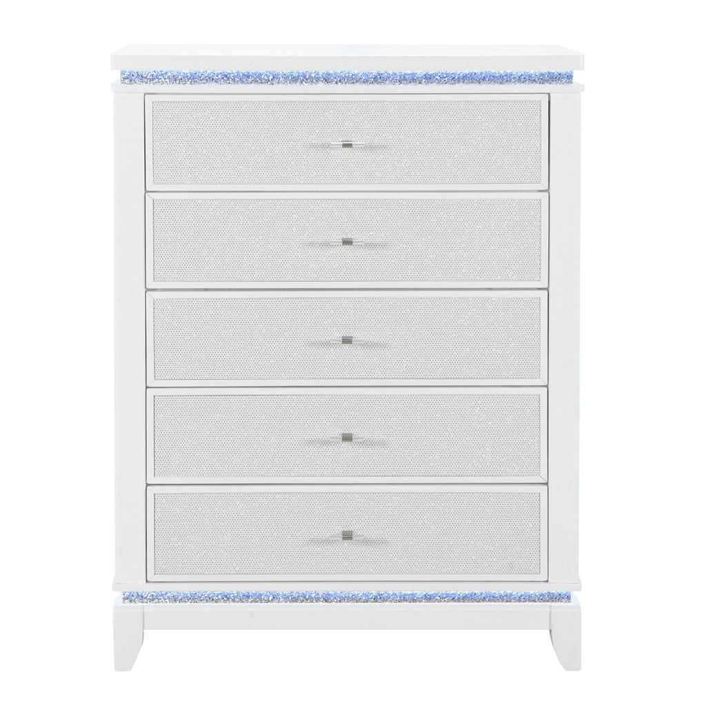 Adalid - Chest With LED Lighting - White by Unique Piece Furniture