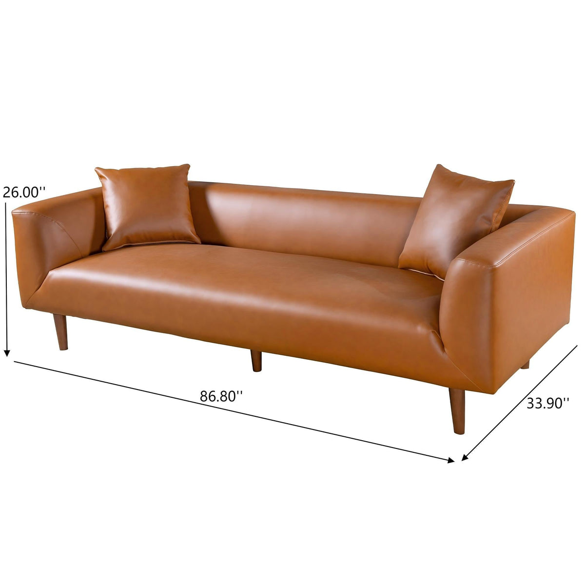 Elwood - Sofa - Cognac by Unique Piece Furniture