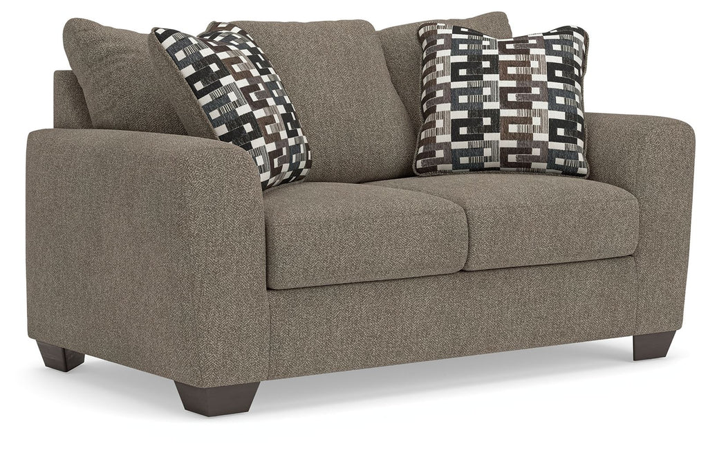 Triston-Peaks - Loveseat - Suede by Unique Piece Furniture