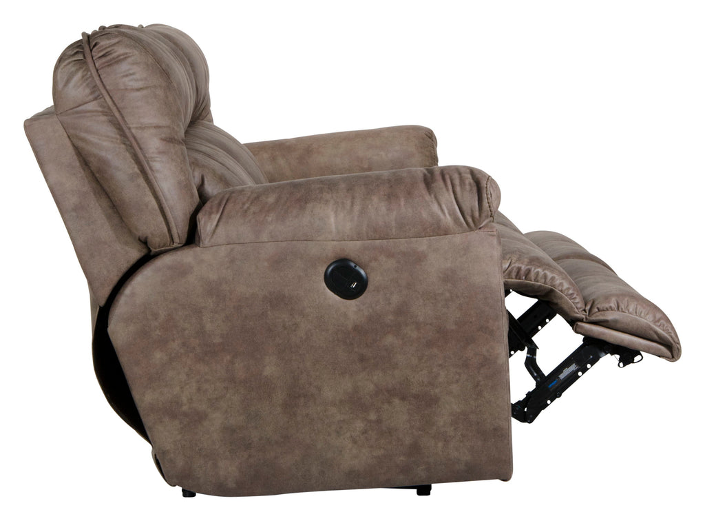 Hollins - 88" Power Reclining Sofa - Coffee by Unique Piece Furniture