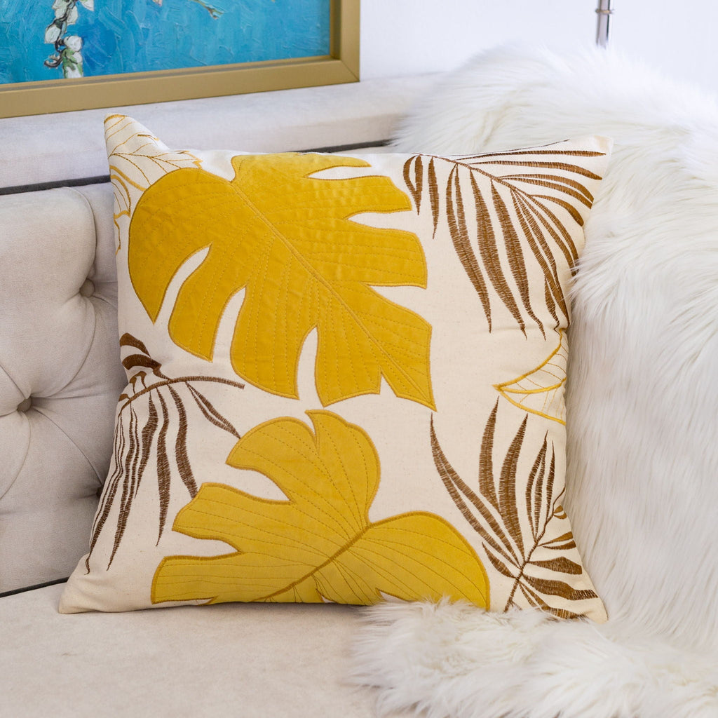 Autumn Vibes Leaf Accent Pillow by Unique Piece Furniture