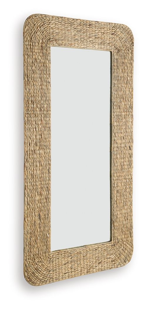 Norigan - Floor Mirror - Natural by Unique Piece Furniture