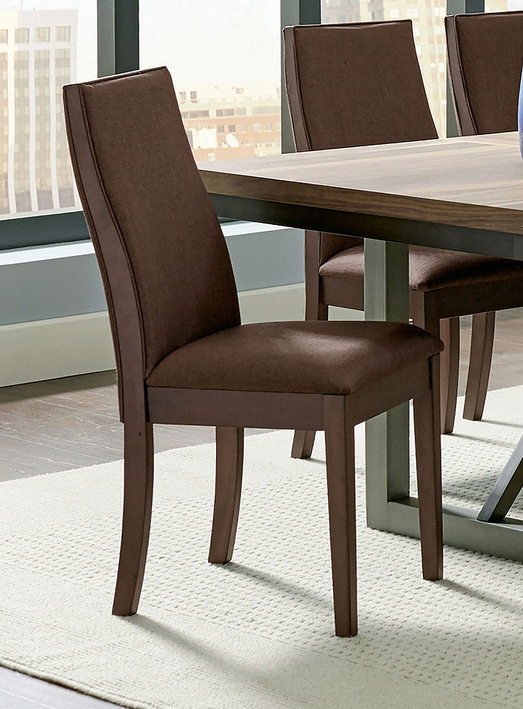 Spring Creek Upholstered Dining Chair Chocolate (Set of 2) by Unique Piece Furniture