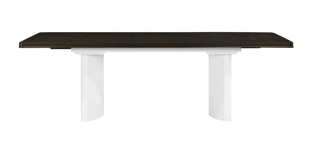 Carene - Dining Table (With Leaf) - Brown / White by Unique Piece Furniture