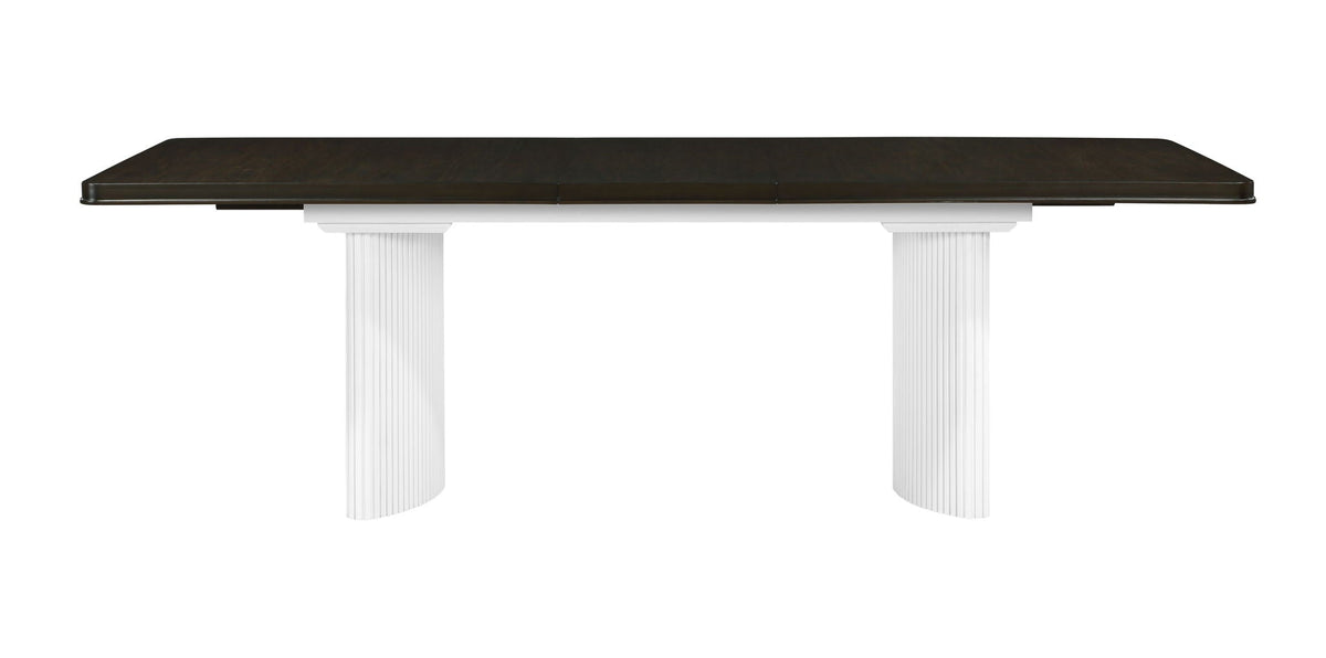 Carene - Dining Table (With Leaf) - Brown / White by Unique Piece Furniture