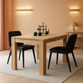 Oak Laminate Finish Extendable Dining Table With Two Leaves by ShipItFurniture