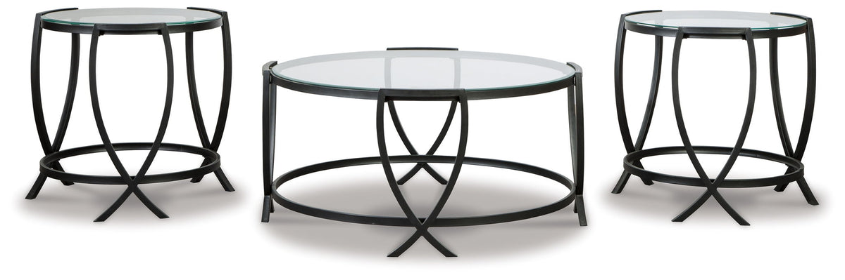 Tarrin - Occasional Table Set (Set of 3) - Black by Unique Piece Furniture