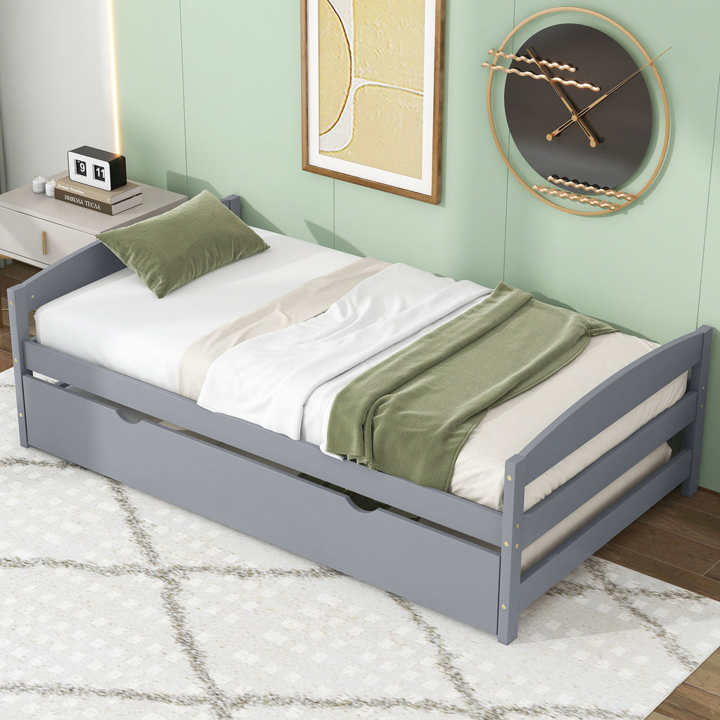 Platform Bed With Trundle by Unique Piece Furniture