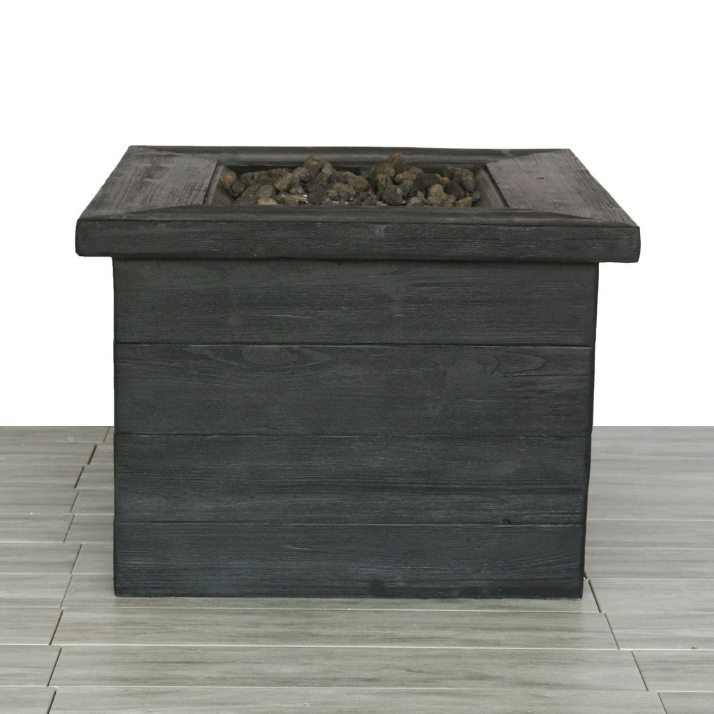 Fiber Reinforced Propane / Natural Gas Fire Pit Table - Charcoal by Unique Piece Furniture