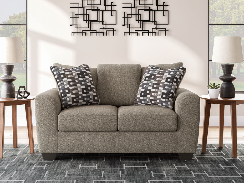 Triston-Peaks - Loveseat - Suede by Unique Piece Furniture