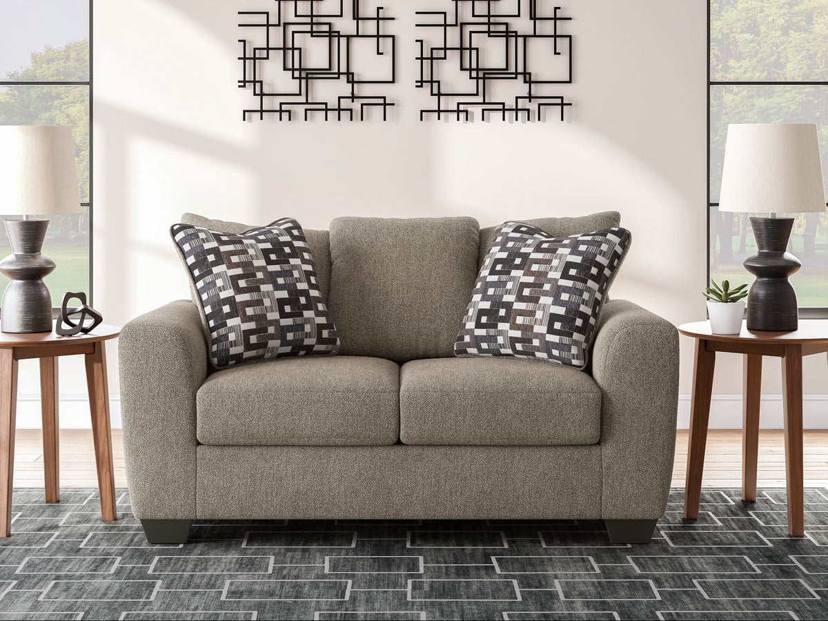 Triston-Peaks - Loveseat - Suede by Unique Piece Furniture