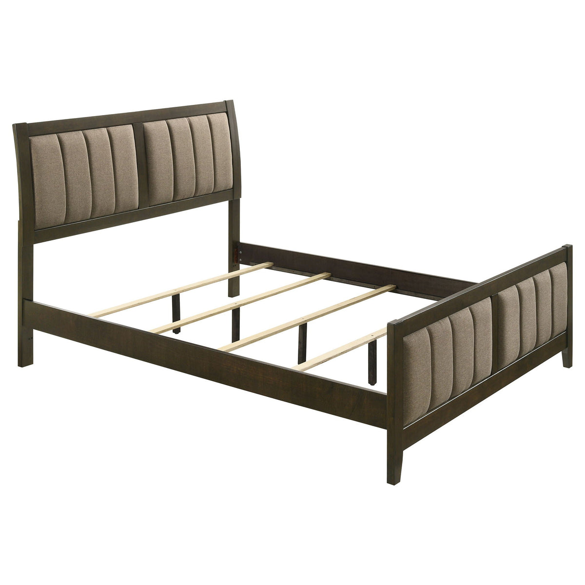 Wilkes 51-inch Upholstered Queen Bed Dark Cocoa by Unique Piece Furniture