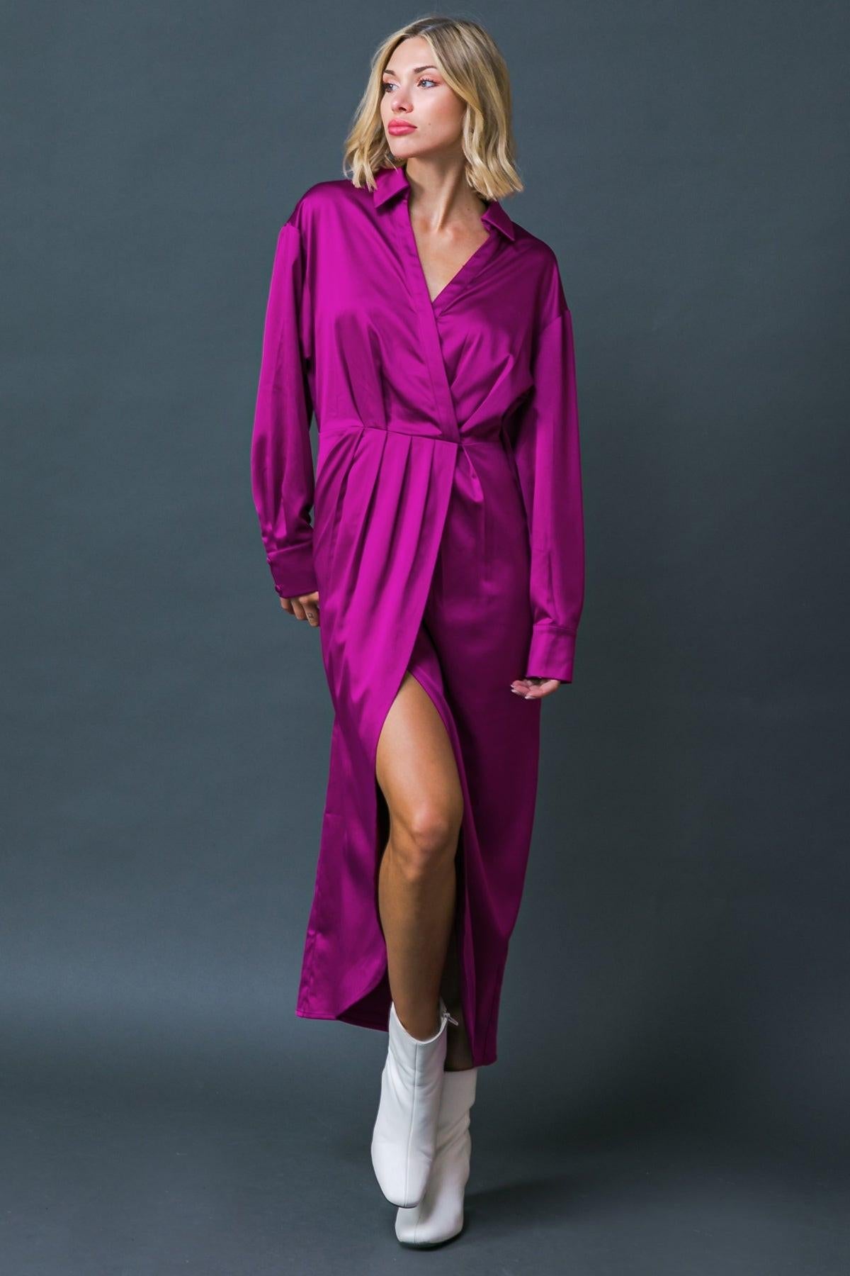 TOO GOOD TO BE TRUE WOVEN MIDI DRESS by Flying Tomato