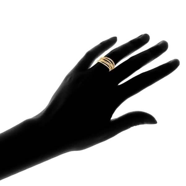 Five Layer Stack Ring in 18K Gold Plating - Assorted Sizes by DailySale