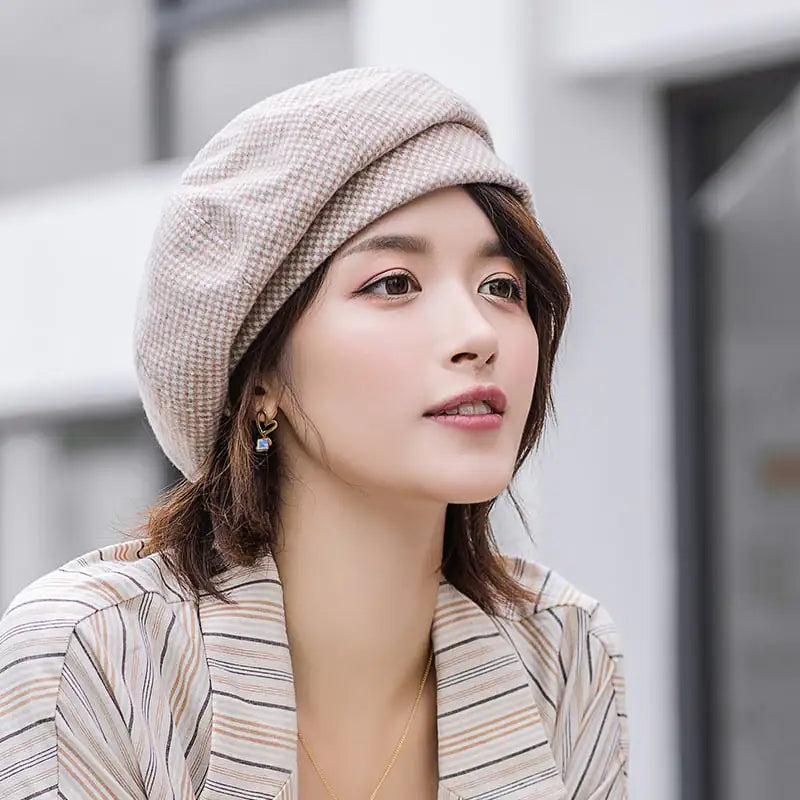 Korean British Retro Octagonal Hat by Trendy Attic Store01