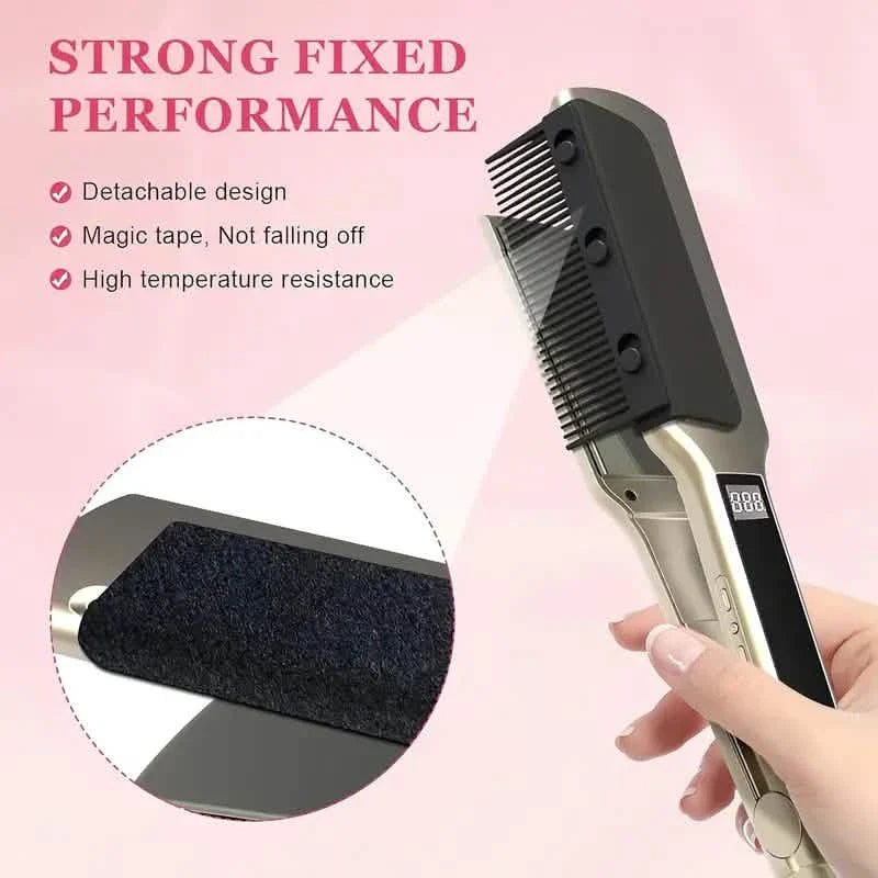 Flat Iron Comb, ABS Plastic Handle Hair Straightener Comb Attachment by DailySale