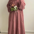 Floral Embroidered Abaya & Hijab Set(MOA248) by Mariam's Collection