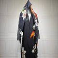 Floral Print Open Abaya with Matching Hijab (MOA287) by Mariam's Collection
