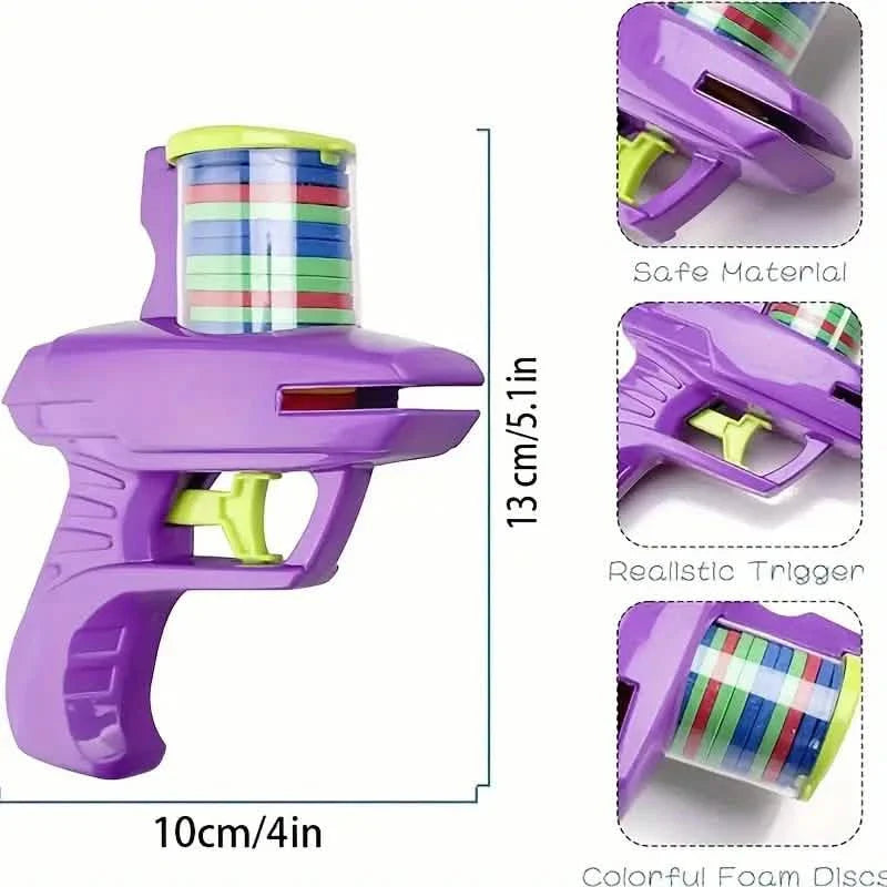 Flying Foam Disc Launcher Handheld Shooter Game by DailySale