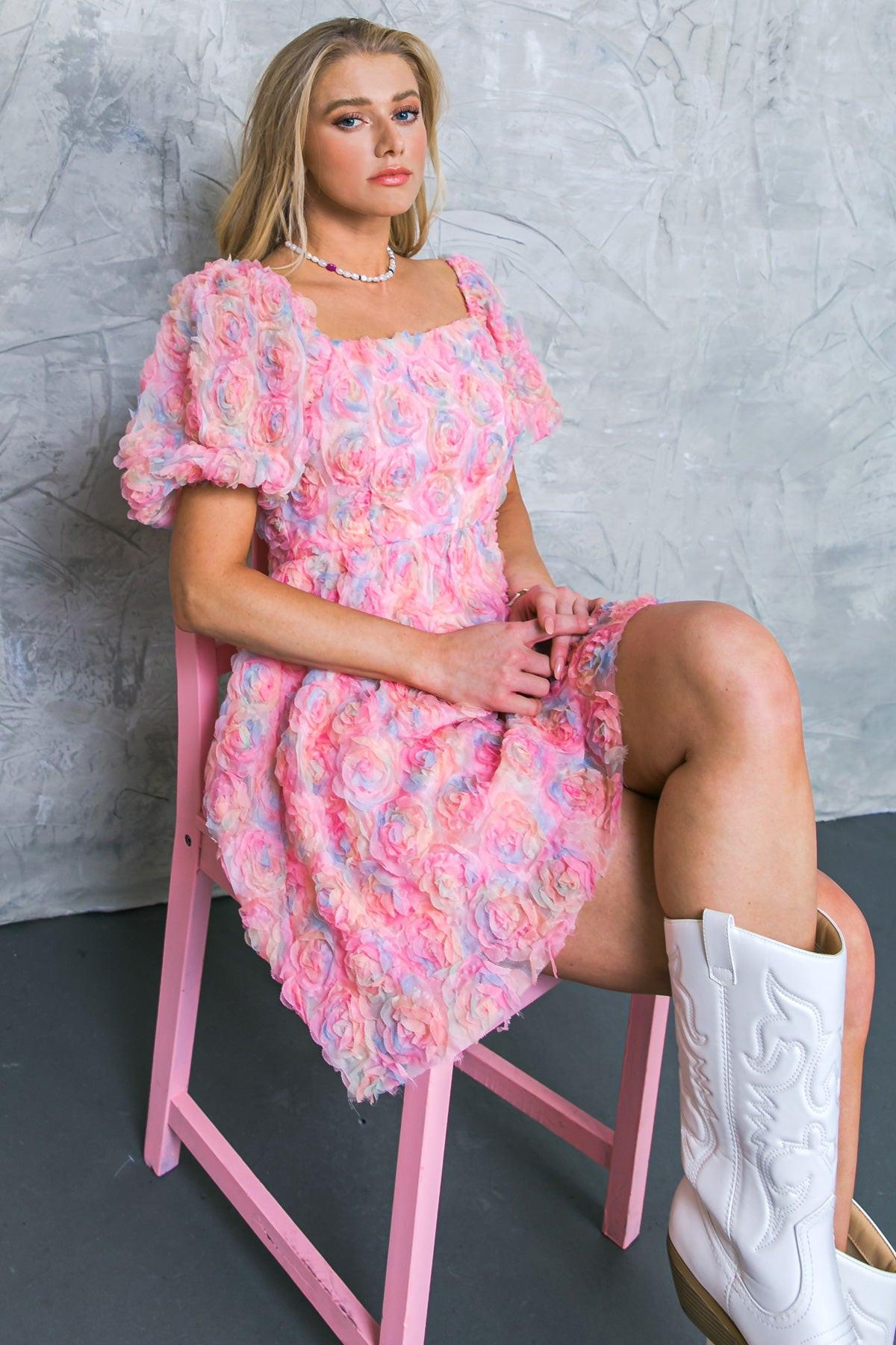 THE MOST NOTABLE WOVEN MINI DRESS by Flying Tomato