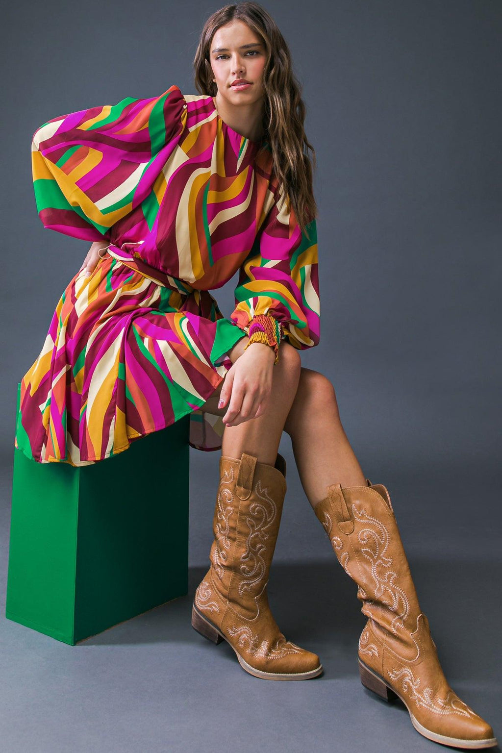 KEEP ON MOVING WOVEN MINI DRESS by Flying Tomato