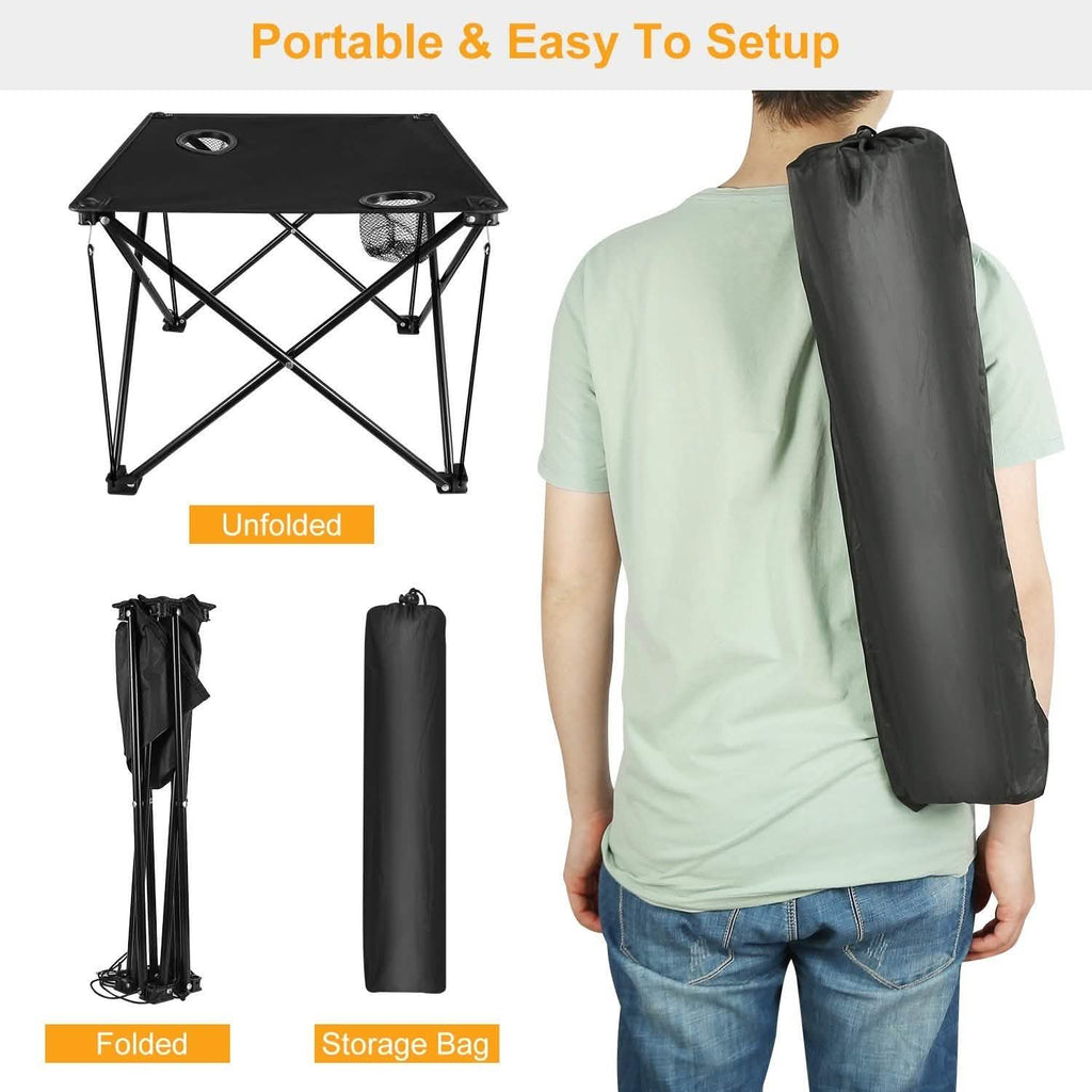 Foldable Camping Table Portable Travel Desk by DailySale