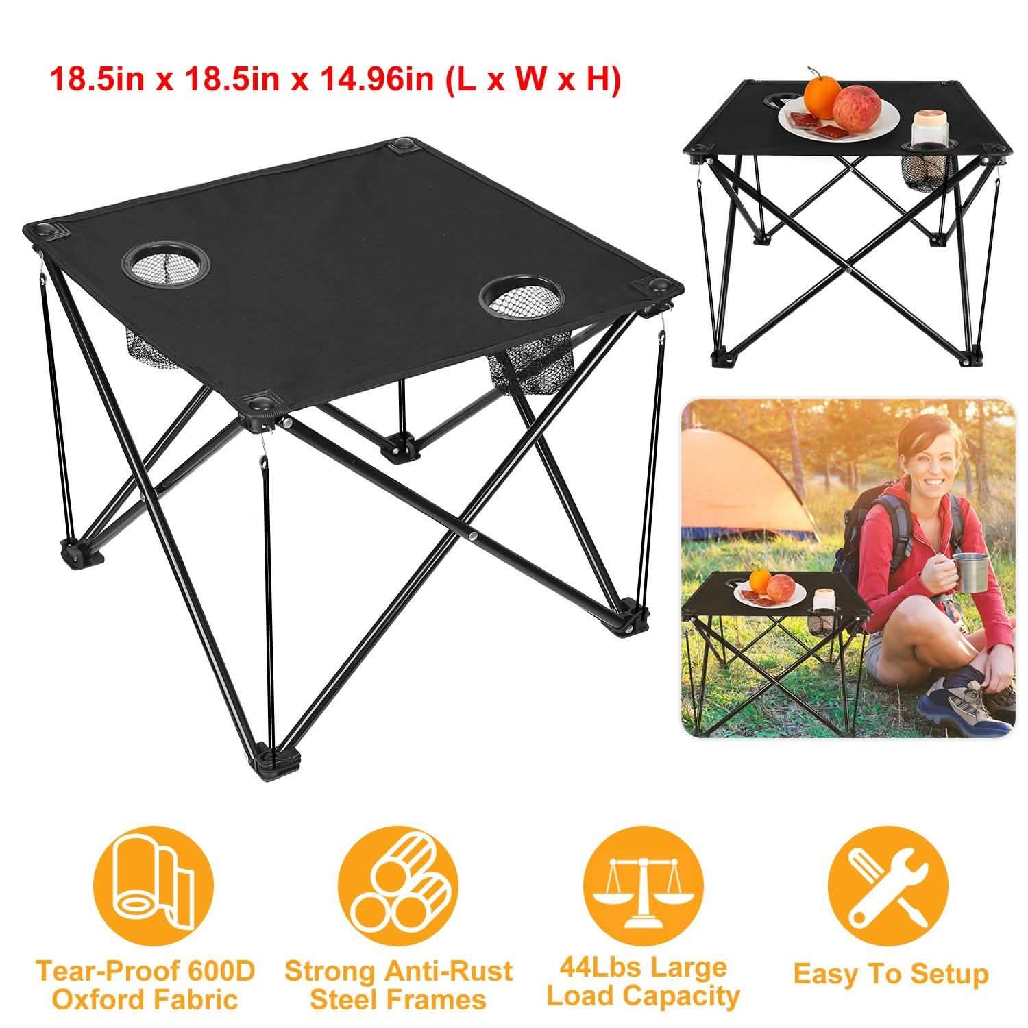 Foldable Camping Table Portable Travel Desk by DailySale