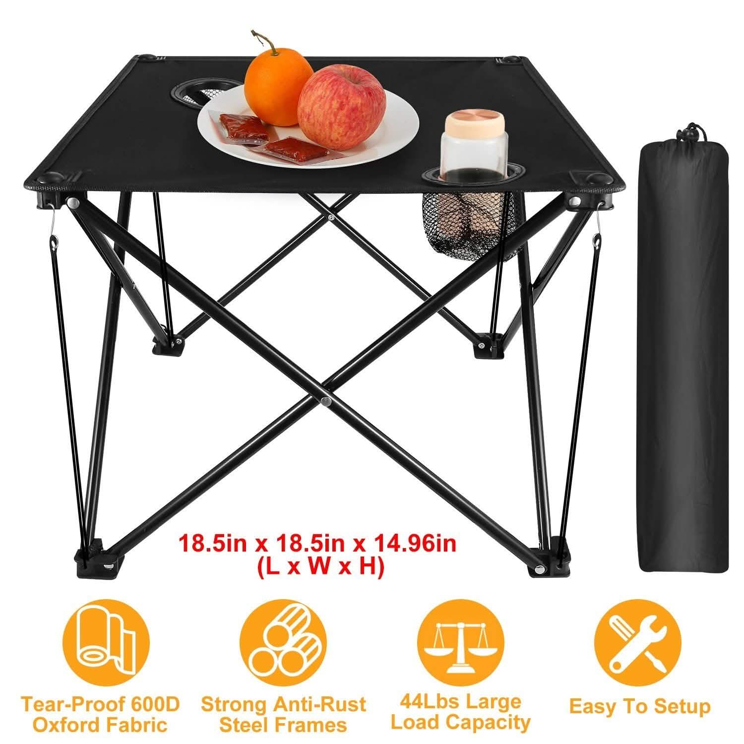 Foldable Camping Table Portable Travel Desk by DailySale