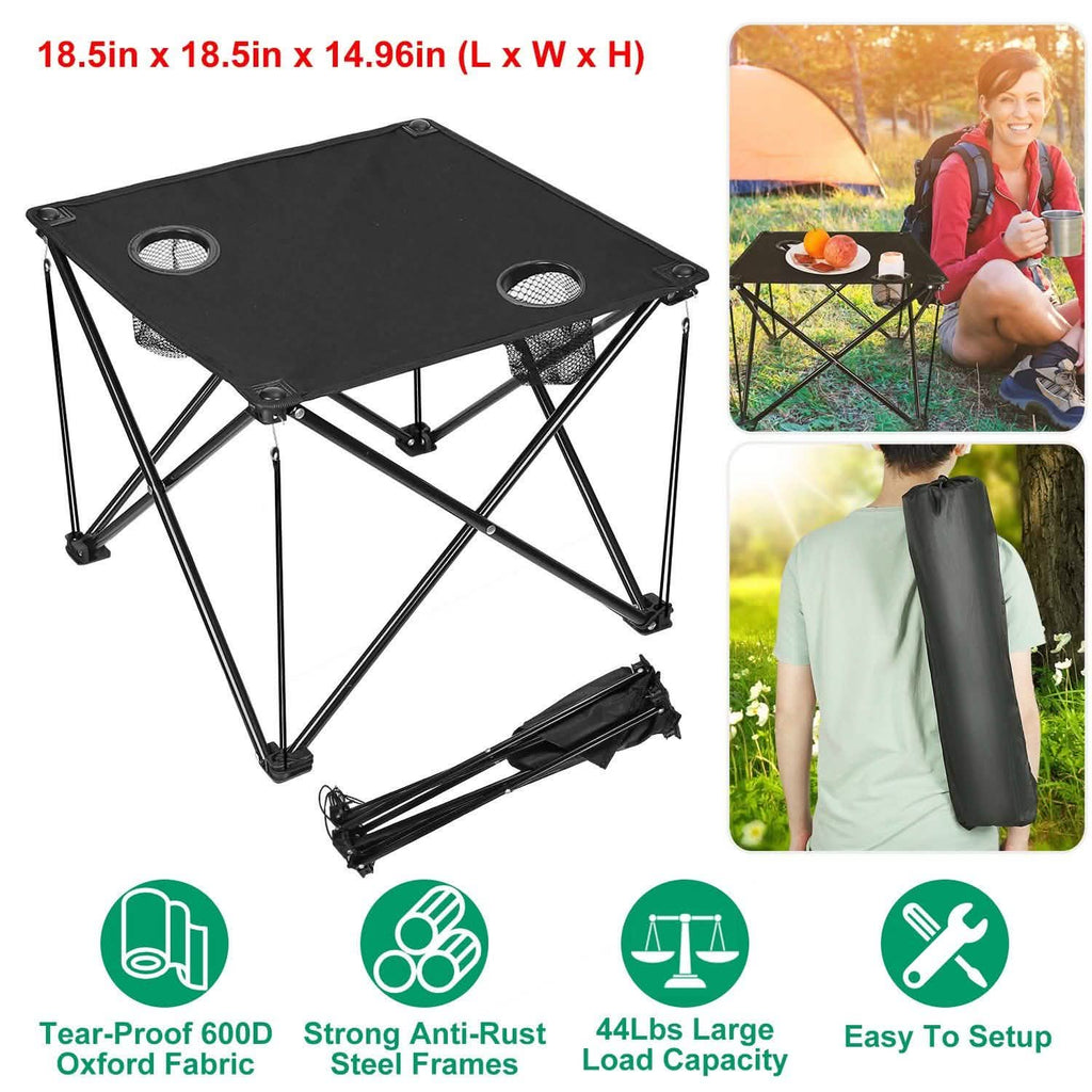 Foldable Camping Table Portable Travel Desk by DailySale