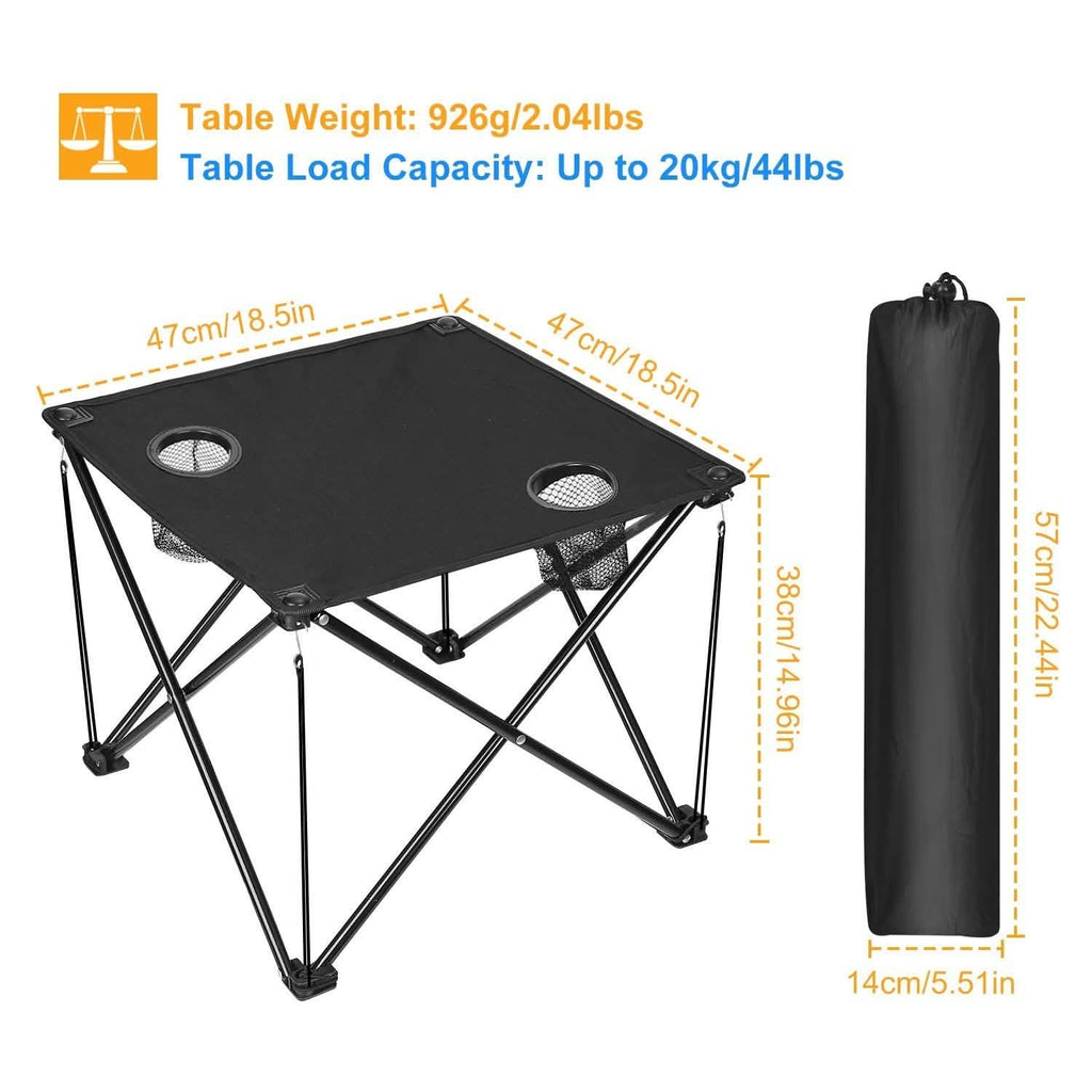 Foldable Camping Table Portable Travel Desk by DailySale
