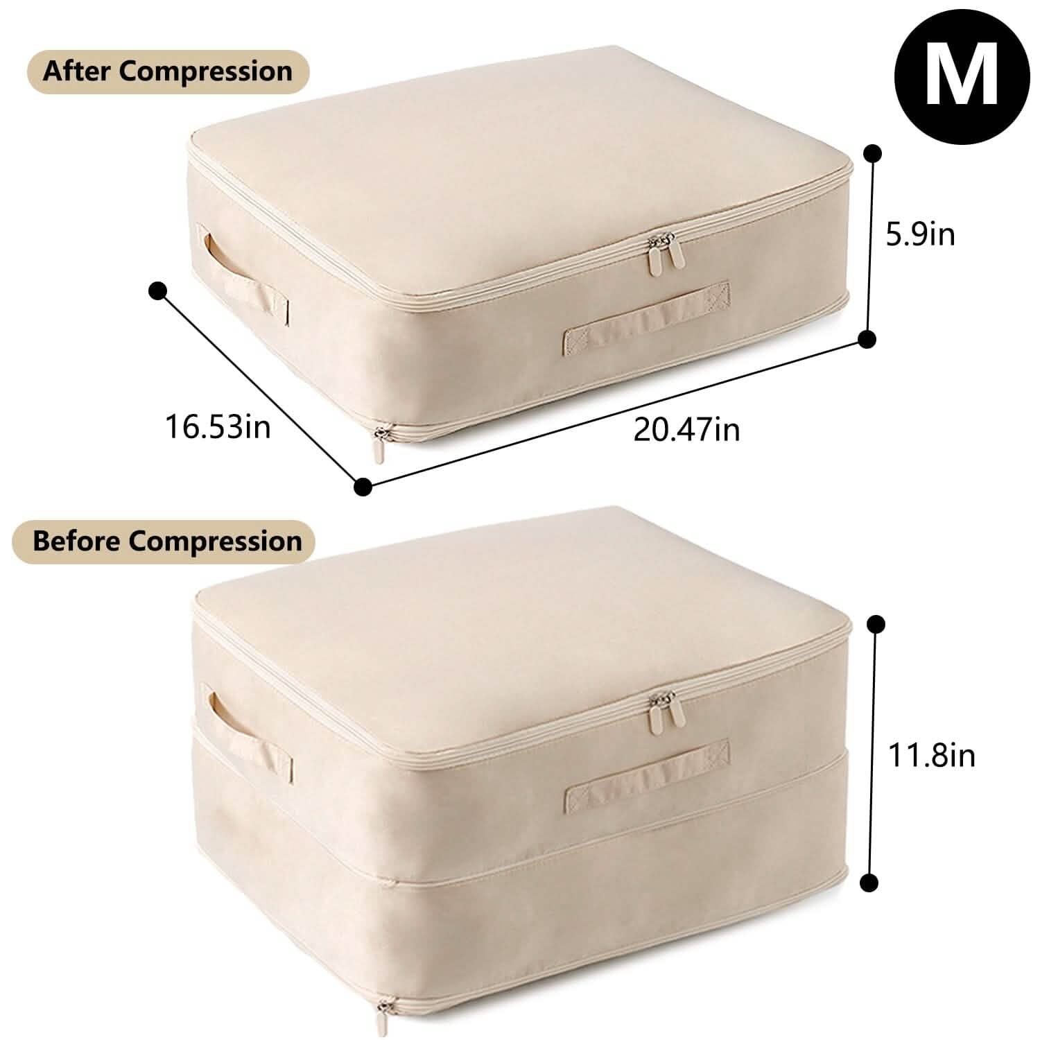 Foldable Storage Bag with Dual Zippers by DailySale