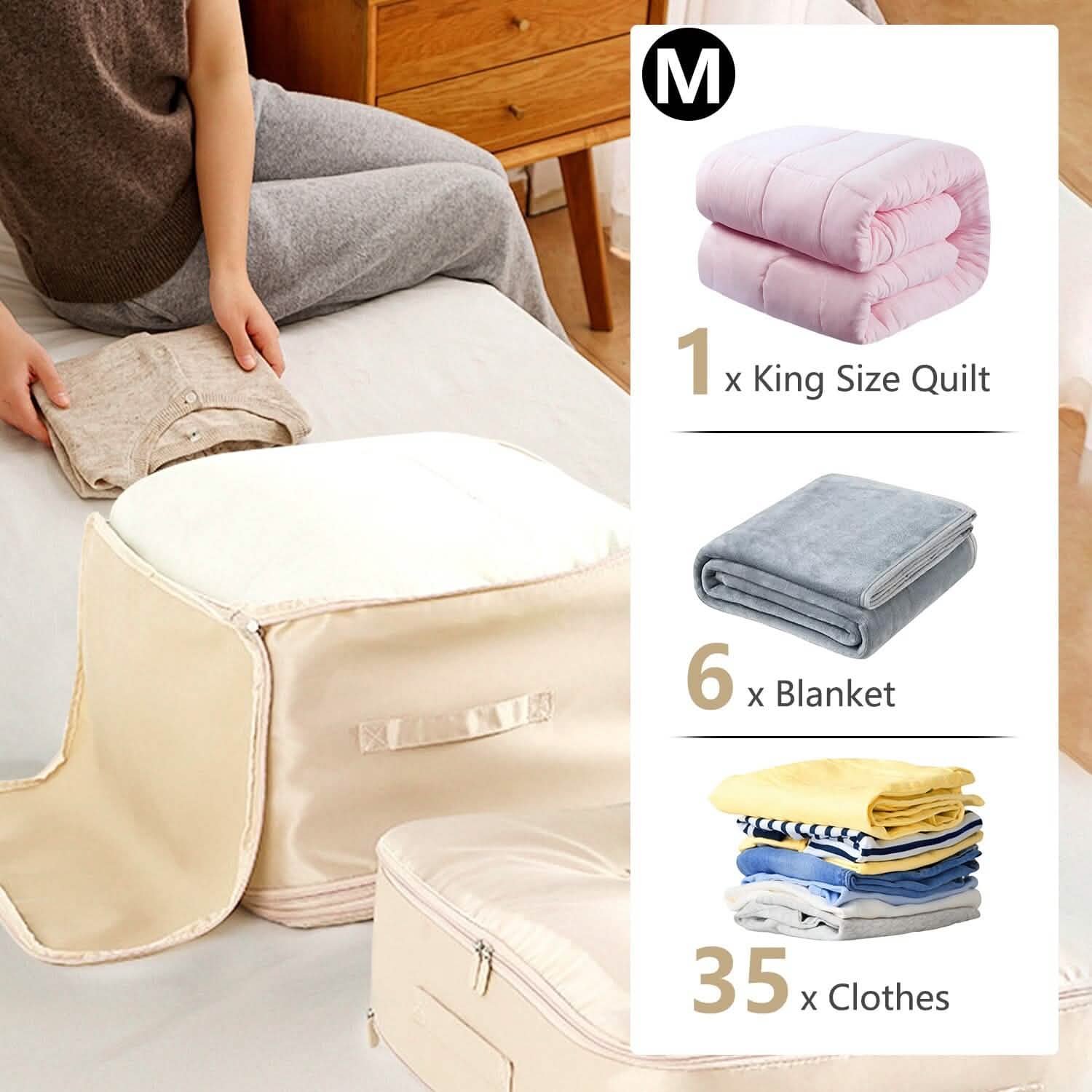 Foldable Storage Bag with Dual Zippers by DailySale