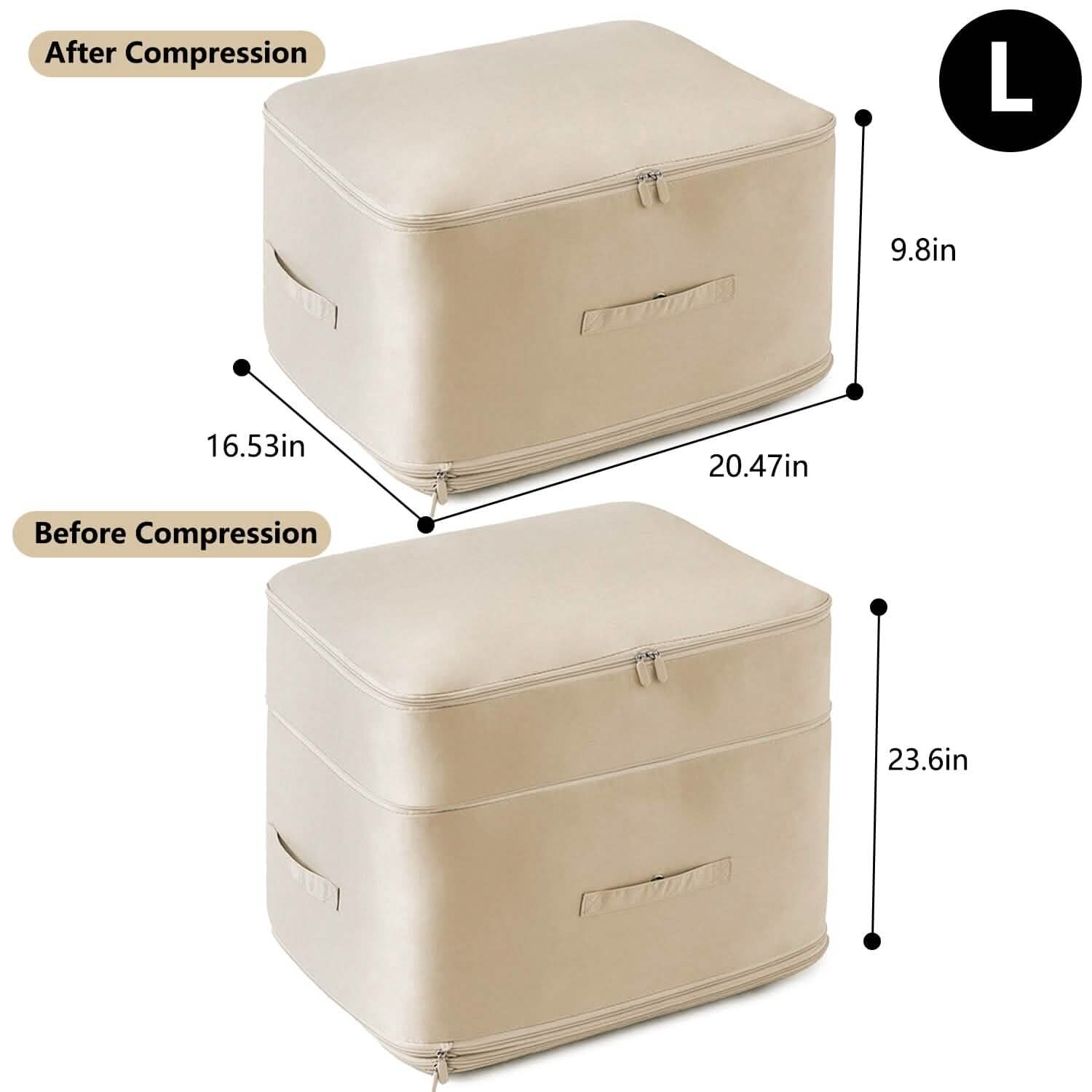 Foldable Storage Bag with Dual Zippers by DailySale
