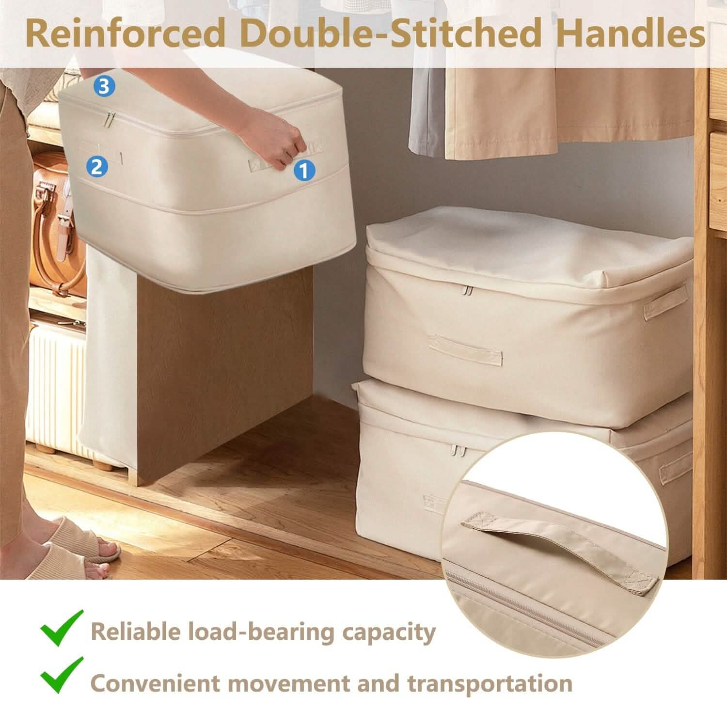 Foldable Storage Bag with Dual Zippers by DailySale