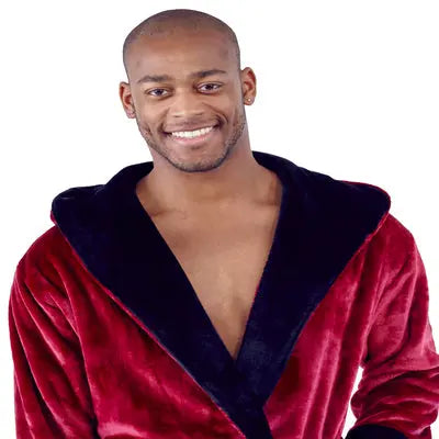 Men’s Robe with Hood – Ultra-Soft Plush Comfort for Everyday Use by Lotus Linen