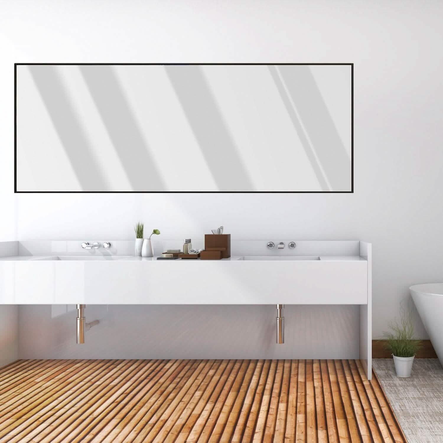 Full Length Mirror Aluminum Alloy Wall Mirror Free Standing Floor by DailySale