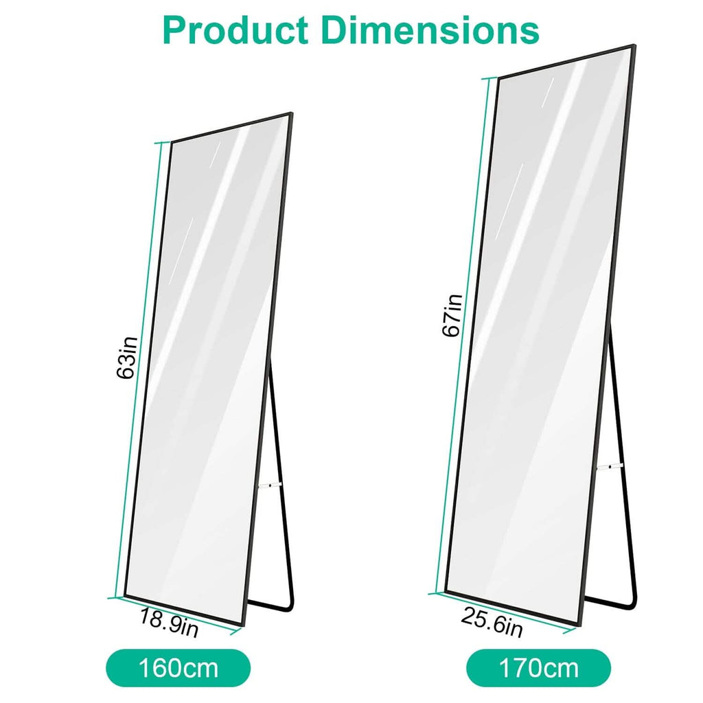 Full Length Mirror Aluminum Alloy Wall Mirror Free Standing Floor by DailySale