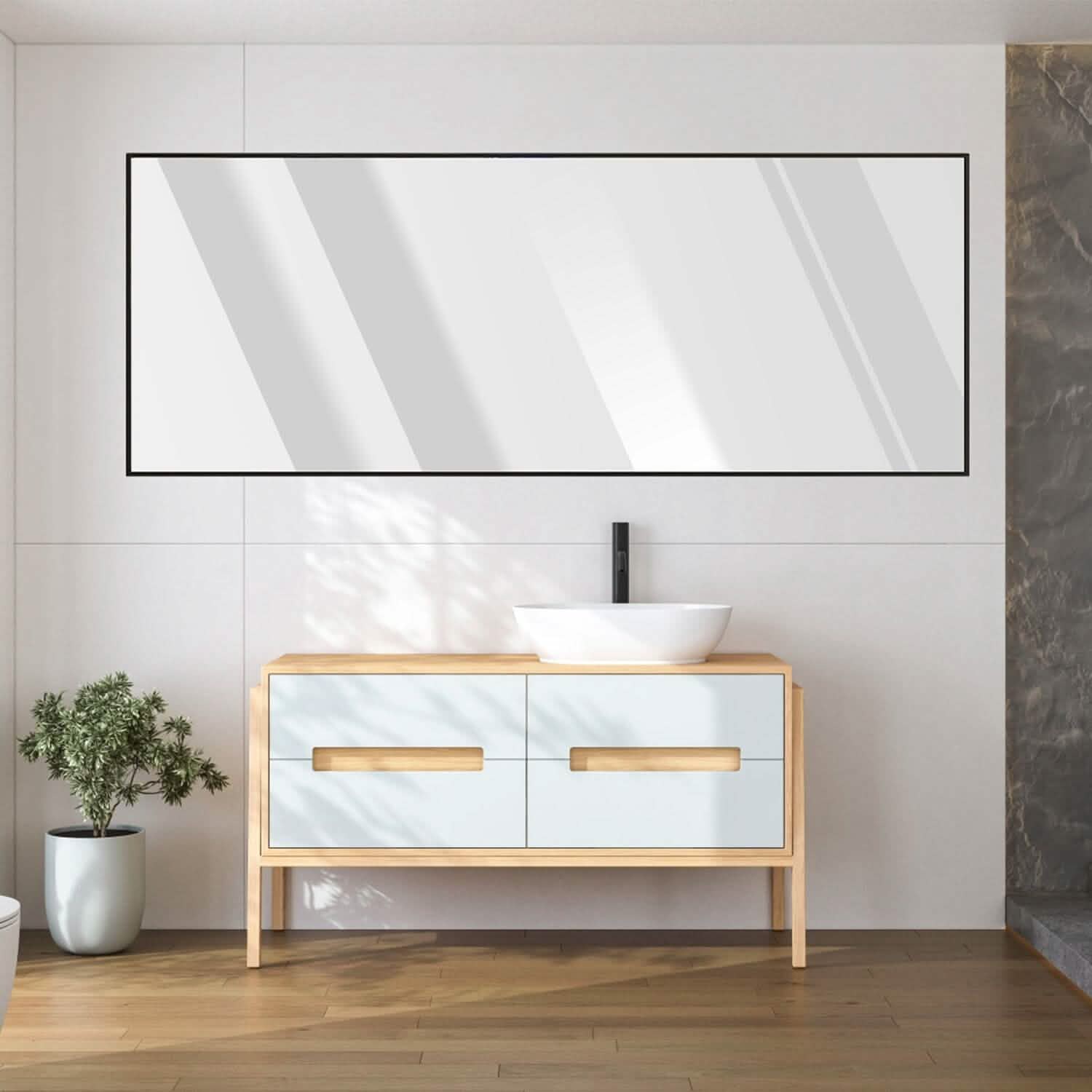 Full Length Mirror Aluminum Alloy Wall Mirror Free Standing Floor by DailySale