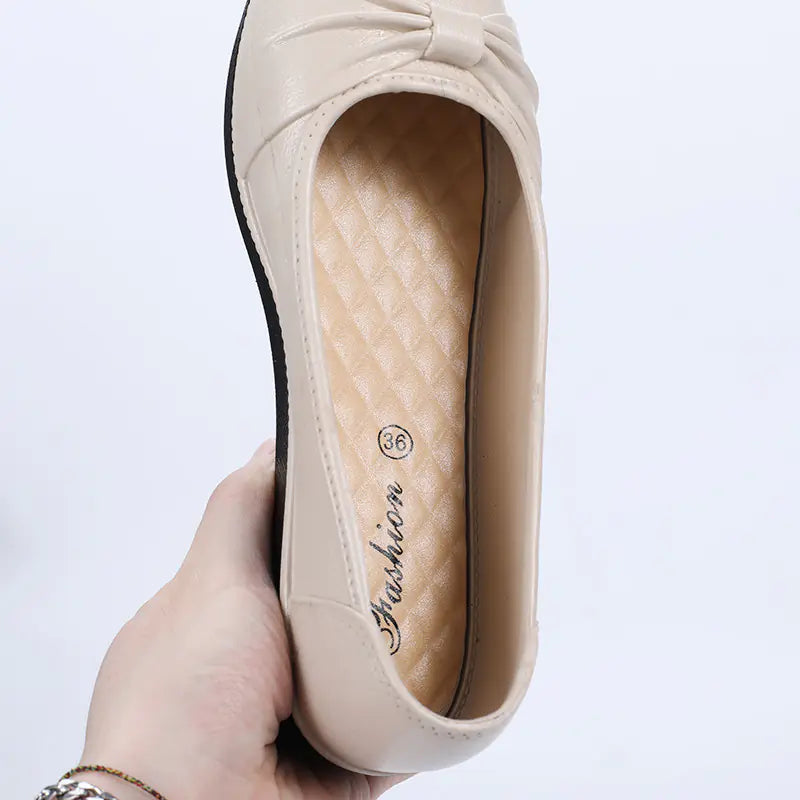 Low-top PVC Plain Faux Leather Shoes by Trendy Attic Store01