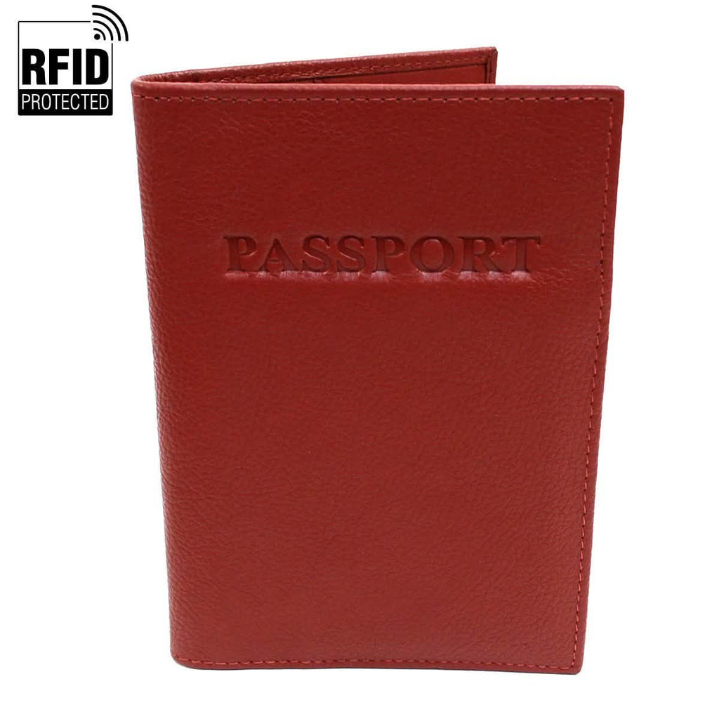 Genuine Leather RFID Passport Holder by DailySale