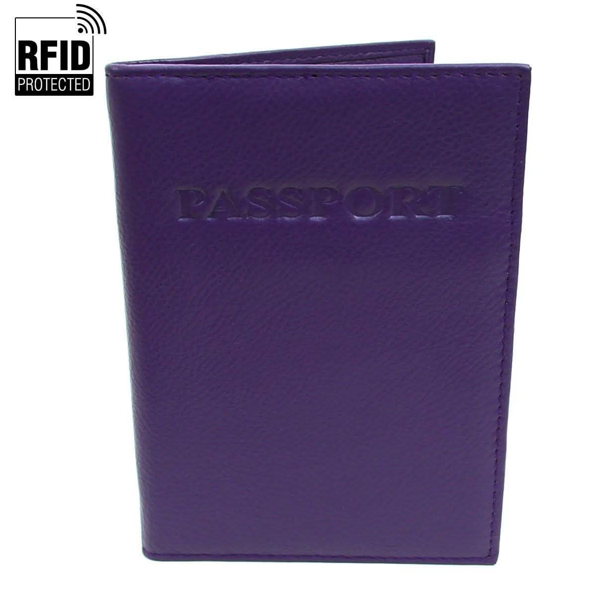 Genuine Leather RFID Passport Holder by DailySale