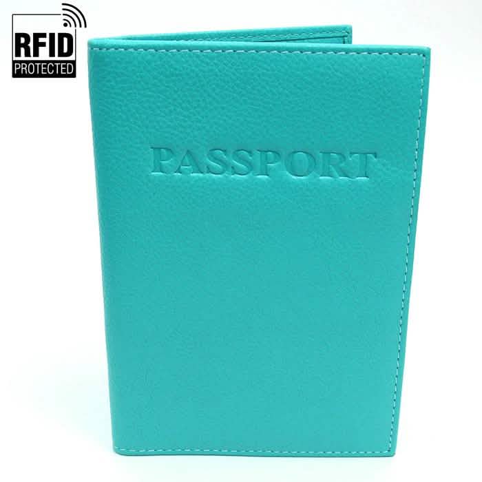 Genuine Leather RFID Passport Holder by DailySale