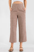 Gingham High Waist Pants by Tigbul's Variety Fashion Shop