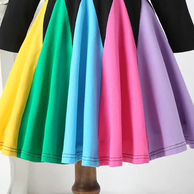 Girls' Rainbow Casual Dress by DailySale