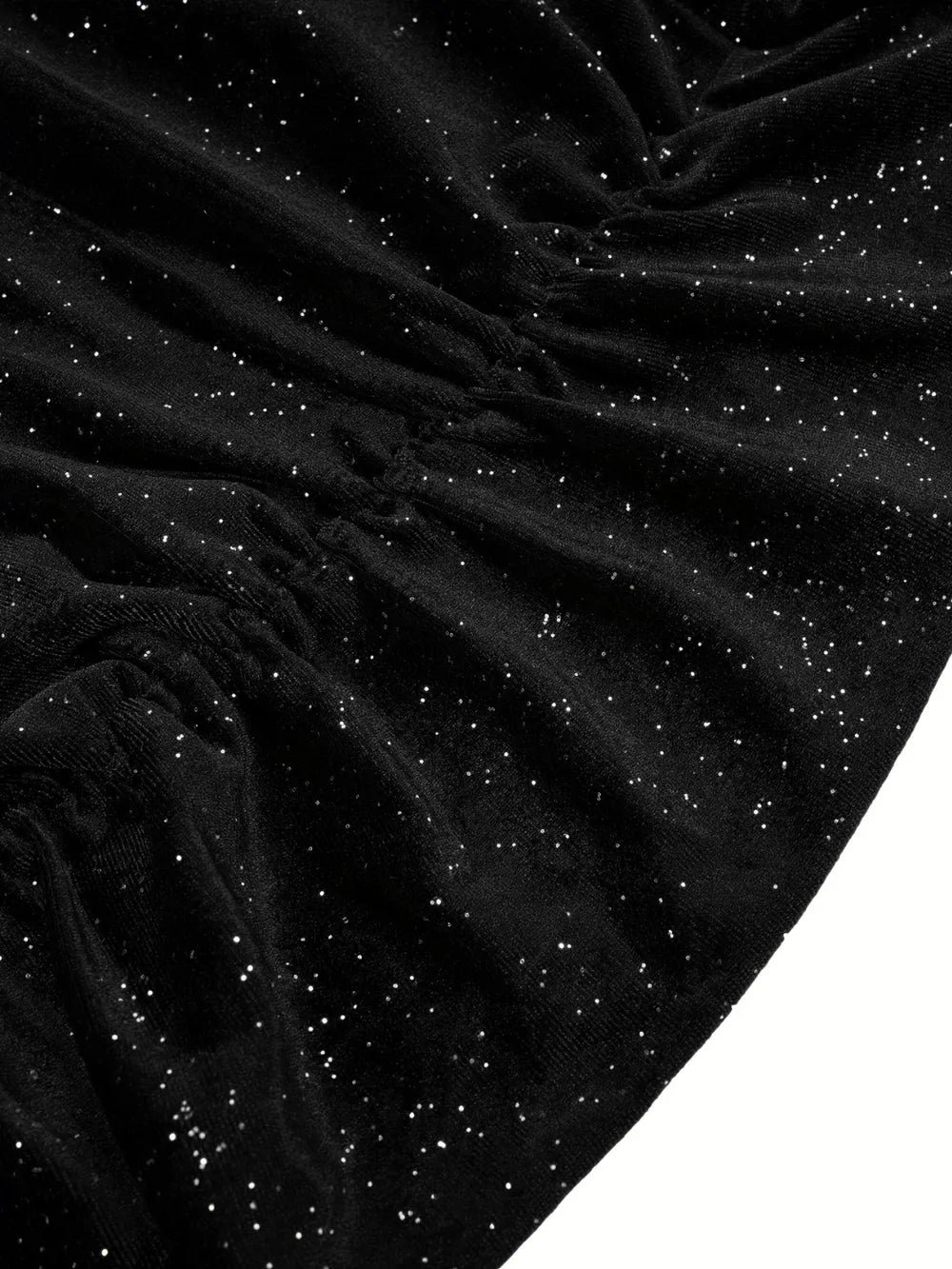 Glitter Ruched Cowl Neck Wrap Dress by V.I.P Digital Presence