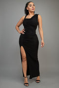 Glitter Slitted Dress by Tigbul's Variety Fashion Shop