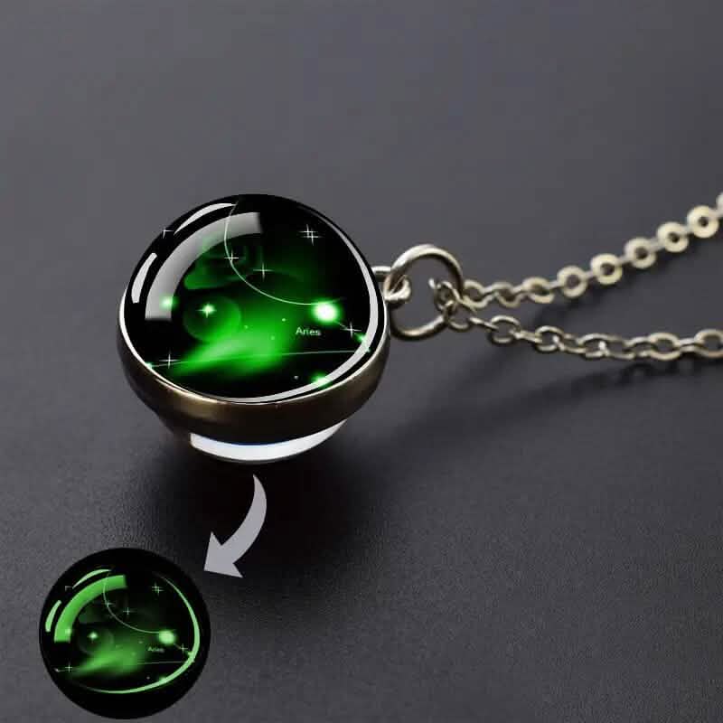 Glow-in-the-Dark Zodiac Pendant Necklace by DailySale