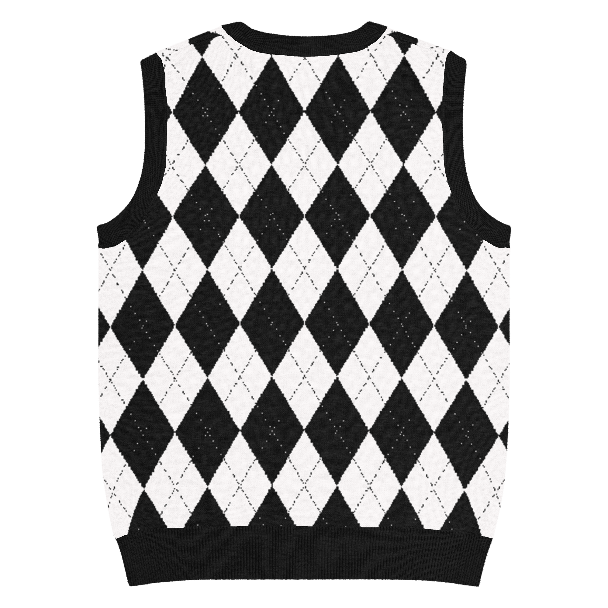 Carnival Chic Knit V-Neck Vest by Goth Cloth Co.