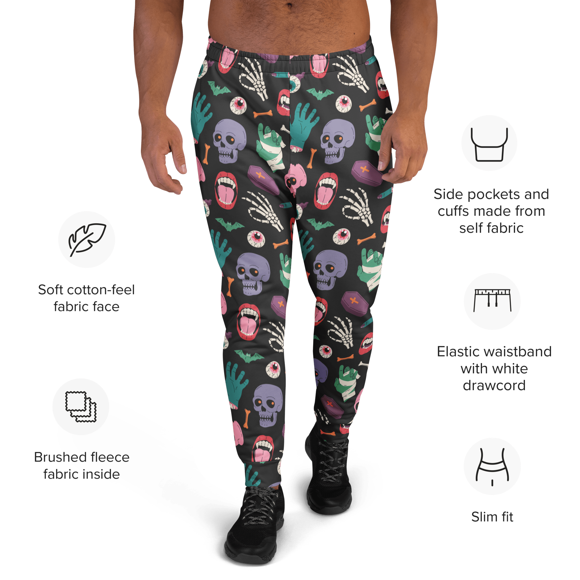 Graveyard Smash Joggers by Goth Cloth Co.