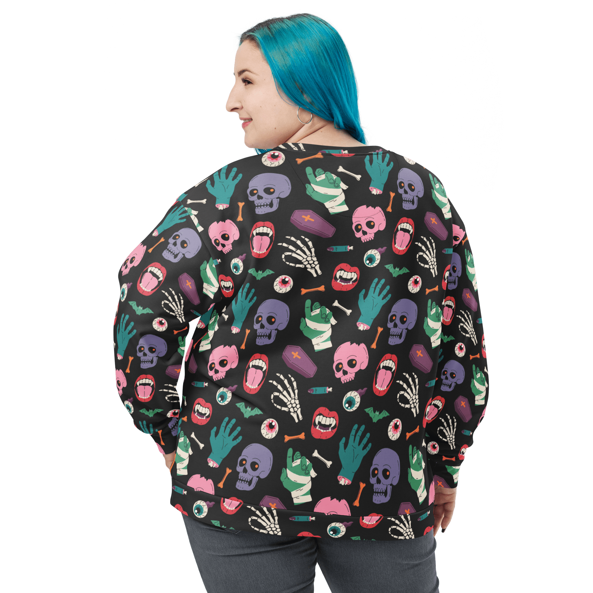 Graveyard Smash Unisex Sweatshirt by Goth Cloth Co.